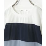 【接触冷感／吸水速乾】横切り替えTシャツ（120~160cm）【親子コーデ】 | ikka  | 詳細画像14 