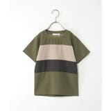 【接触冷感／吸水速乾】横切り替えTシャツ（120~160cm）【親子コーデ】 | ikka  | 詳細画像17 