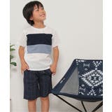 【接触冷感／吸水速乾】横切り替えTシャツ（120~160cm）【親子コーデ】 | ikka  | 詳細画像3 