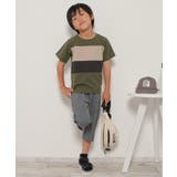 【接触冷感／吸水速乾】横切り替えTシャツ（120~160cm）【親子コーデ】 | ikka  | 詳細画像6 
