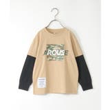 カモ柄袖レイヤーロンTシャツ(120~160cm) | ikka | 詳細画像10
