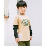 カモ柄袖レイヤーロンTシャツ(120~160cm) | ikka | 詳細画像3