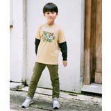 カモ柄袖レイヤーロンTシャツ(120~160cm) | ikka | 詳細画像4