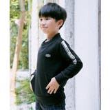 ブラック | ミニハイネック袖ロゴトレーナー(120~160cm) | ikka