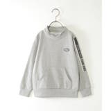 モクグレー | ミニハイネック袖ロゴトレーナー(120~160cm) | ikka