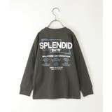 ダークグレー | 【メディア紹介商品】バックプリントロンT（120~160cm） | ikka 