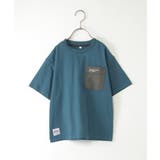 【親子コーデ】異素材ポケロゴプリントT（120~160cm） | ikka  | 詳細画像7 