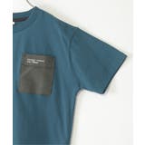 【親子コーデ】異素材ポケロゴプリントT（120~160cm） | ikka  | 詳細画像9 