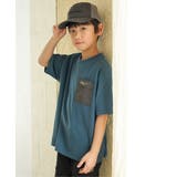 【親子コーデ】異素材ポケロゴプリントT（120~160cm） | ikka  | 詳細画像3 