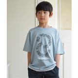 サックスブルー | 裾レイヤープリントアソートTシャツ（120~160cm） | ikka 