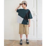 【親子コーデ】斜め切り替えブロックスT（120~160cm） | ikka  | 詳細画像7 