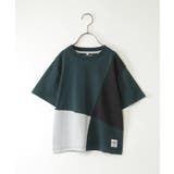 【親子コーデ】斜め切り替えブロックスT（120~160cm） | ikka  | 詳細画像8 