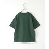 【親子コーデ】メガネポケ裾レイヤーTシャツ(120~160cm) | ikka | 詳細画像3