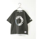 ダークグレー | 裾レイヤープリントアソートTシャツ 2（120~160cm） | ikka 