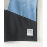 【親子おそろい】ブリーチデニムブロックスTシャツ(120~160cm) | ikka | 詳細画像5