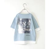5分袖レイヤーフォトプリントTシャツ(120~160cm) | ikka | 詳細画像2