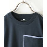 【親子おそろい】ストライプMIXビッグポケTシャツ(120~160cm) | ikka | 詳細画像5