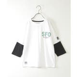 7分袖レイヤードロゴTシャツ（120~160cm） | ikka  | 詳細画像12 