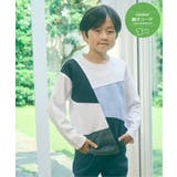 ホワイト | 【親子コーデ】フェイクスエードブロックスロンT（120~160cm） | ikka 