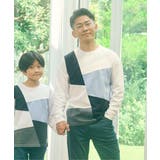 【親子コーデ】フェイクスエードブロックスロンT（120~160cm） | ikka  | 詳細画像1 