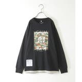 裾レイヤードカモフラプリントロンT（120~160cm） | ikka  | 詳細画像1 