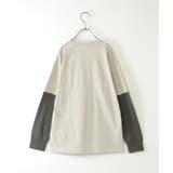 袖レイヤードロゴプリントロンT（120~160cm） | ikka  | 詳細画像10 