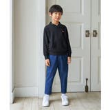 ロープ襟ポケ付き袖ロゴトレーナー（120~160cm） | ikka  | 詳細画像7 