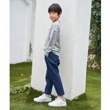 ロープ襟ポケ付き袖ロゴトレーナー（120~160cm） | ikka  | 詳細画像13 