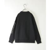 ロープ襟ポケ付き袖ロゴトレーナー（120~160cm） | ikka  | 詳細画像15 