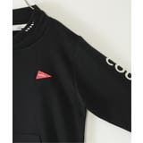 ロープ襟ポケ付き袖ロゴトレーナー（120~160cm） | ikka  | 詳細画像16 