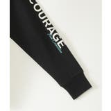 ロープ襟ポケ付き袖ロゴトレーナー（120~160cm） | ikka  | 詳細画像17 