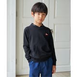 ロープ襟ポケ付き袖ロゴトレーナー（120~160cm） | ikka  | 詳細画像4 