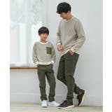 【親子コーデ】ビックワッフルポケ付きプルオーバー（120~160cm） | ikka  | 詳細画像13 