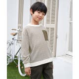 【親子コーデ】ビックワッフルポケ付きプルオーバー（120~160cm） | ikka  | 詳細画像19 