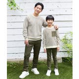 【親子コーデ】ビックワッフルポケ付きプルオーバー（120~160cm） | ikka  | 詳細画像2 