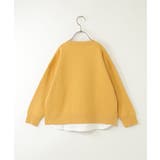 裏起毛レイヤードワッペントレーナー（120~160cm） | ikka  | 詳細画像2 