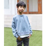 【親子コーデ】フェイクスエードルーイカラーレイヤードプルオーバー（120~160… | ikka  | 詳細画像2 