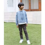 【親子コーデ】フェイクスエードルーイカラーレイヤードプルオーバー（120~160… | ikka  | 詳細画像3 