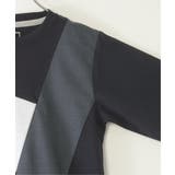 【親子コーデ】7分袖ポンチブロックスTシャツ（120~160cm）  | ikka  | 詳細画像8 