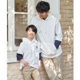 【親子コーデ】冷感6分袖レイヤードパーカー(120~160cm) | ikka | 詳細画像7