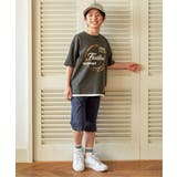【接触冷感】裾レイヤードプリントTシャツ（120~160cm） | ikka  | 詳細画像10 