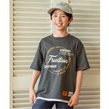 【接触冷感】裾レイヤードプリントTシャツ（120~160cm） | ikka  | 詳細画像2 