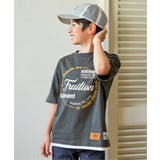 【接触冷感】裾レイヤードプリントTシャツ（120~160cm） | ikka  | 詳細画像4 