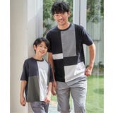 【親子コーデ】冷感ブロックスTシャツ（120~160cm） | ikka  | 詳細画像8 