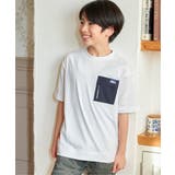 冷感異素材ポケ付きTシャツ（120~160cm） | ikka  | 詳細画像3 
