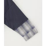 7分袖フェイクシャツレイヤードプリントTシャツ（120~160cm） | ikka  | 詳細画像4 