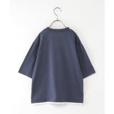デニムライクMIX BIGポケTシャツ（120~160cm） | ikka  | 詳細画像2 
