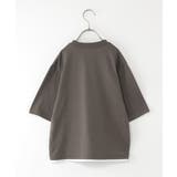デニムニットコンビワッペンTシャツ（120~160cm） | ikka  | 詳細画像2 