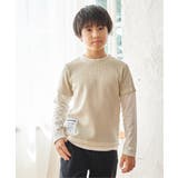 【親子コーデ】ワッフルフェイクレイヤードロンＴ | ikka  | 詳細画像2 