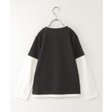 【親子コーデ】ワッフルフェイクレイヤードロンＴ | ikka  | 詳細画像7 